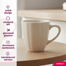 Tasses Cookinglife Cardida Beige 350 ml - 6 pieces