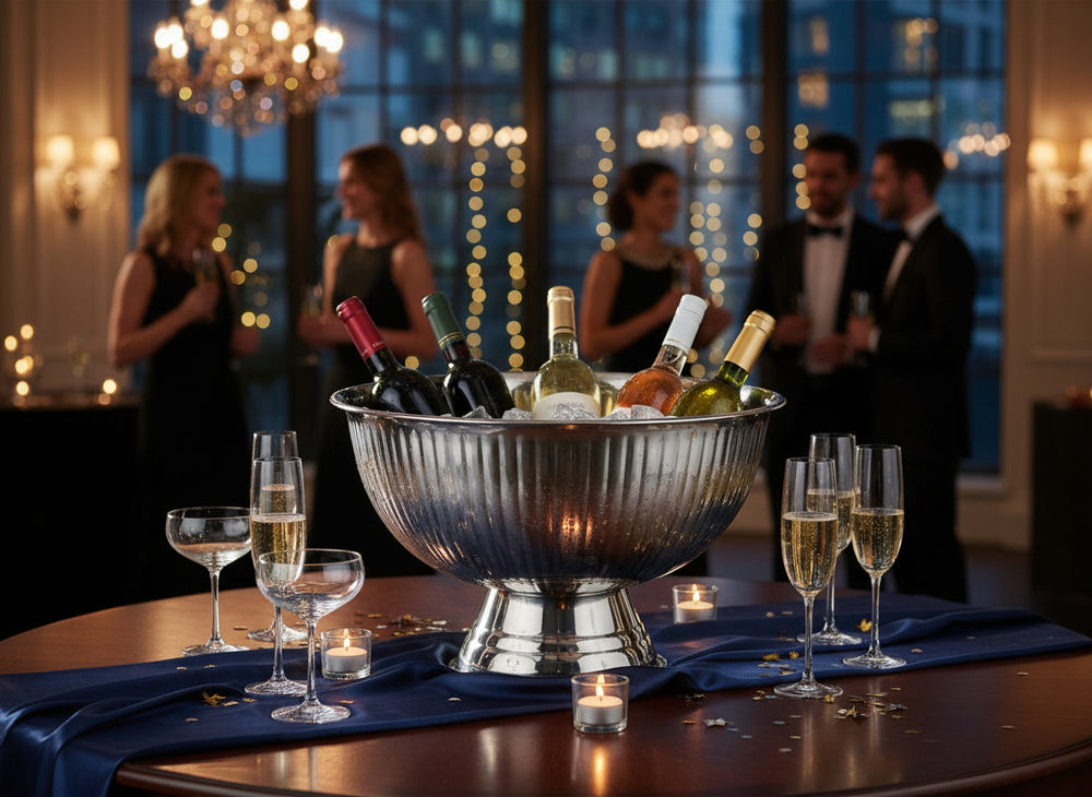 Seau à champagne Cookinglife - à champagne - Acier inoxydable chromé ø 39 cm