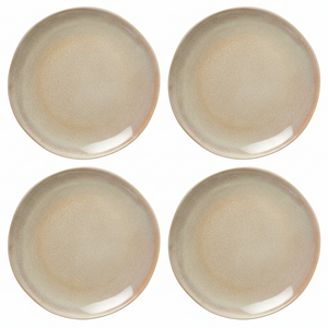 Assiettes plates Cookinglife Serene Sand ø 28 cm - Faïence - 4 pieces