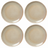 Assiettes plates Cookinglife Serene Sand ø 28 cm - Faïence - 4 pieces