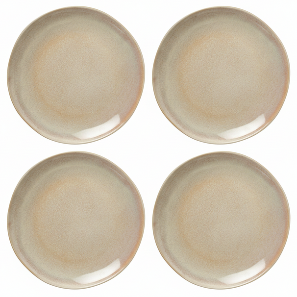 Assiettes plates Cookinglife Serene Sand ø 28 cm - Faïence - 4 pieces