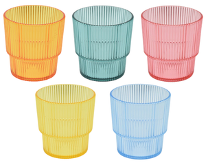 Ensemble de verres a eau Cookinglife - Gobelets - CampVibe - 325 ml - 5 pièces