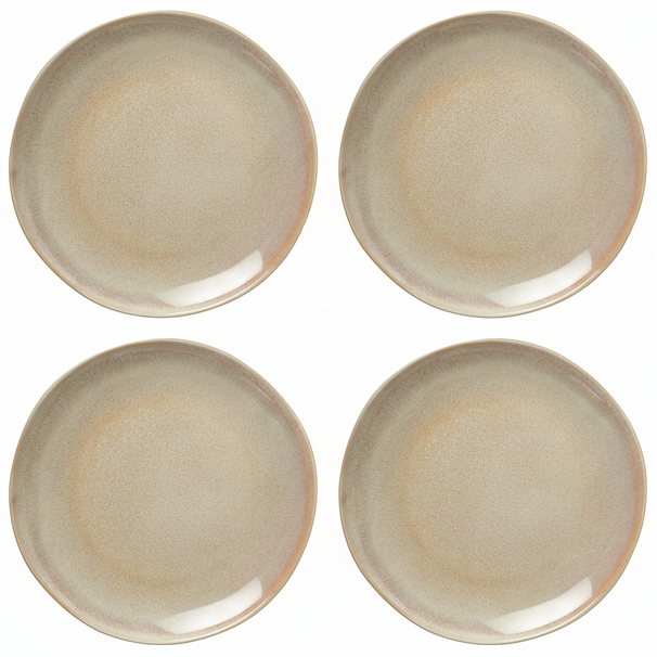 Set d'assiettes Cookinglife - Petit-déjeuner - Serene - 20 cm - 4 pièces