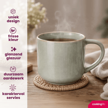 Ensemble de mugs Cookinglife - Mugs à café - Serene - 330 ml - 4 pièces