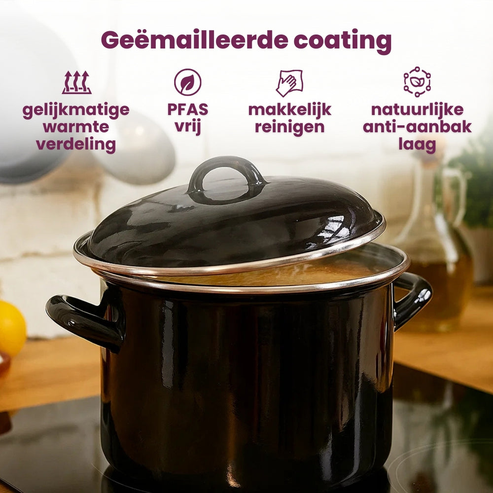 Marmite de cuisson Cooking - Noir - ø 24 cm / 8 litres