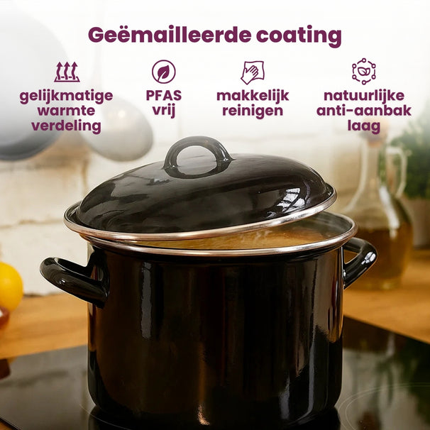 Marmite de cuisson Cooking - Noir - ø 24 cm / 8 litres