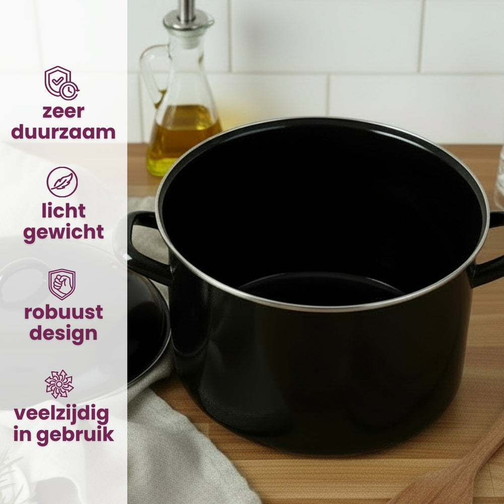 Marmite de cuisson Cooking - Noir - ø 24 cm / 8 litres