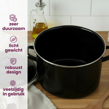 Marmite de cuisson Cooking - Noir - ø 24 cm / 8 litres