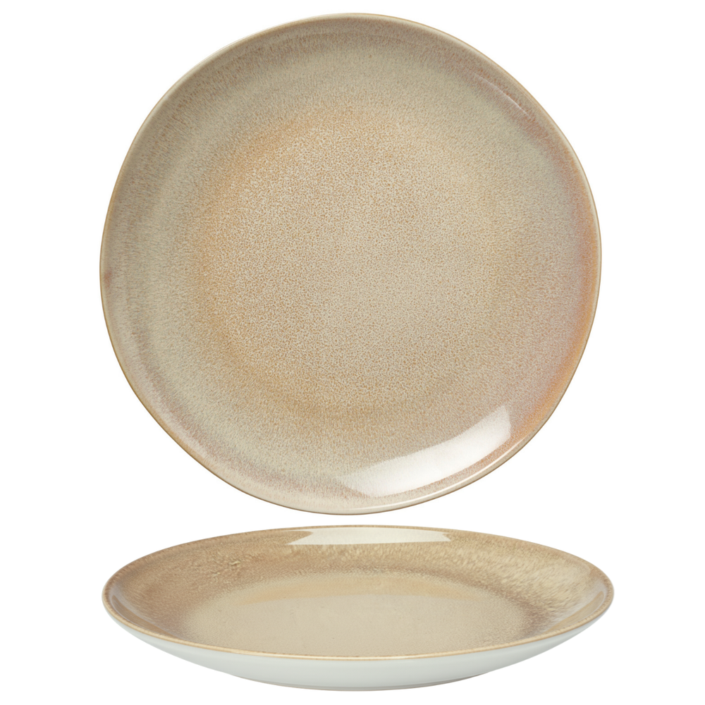 Assiettes plates Cookinglife Serene Sand ø 28 cm - Faïence - 4 pieces