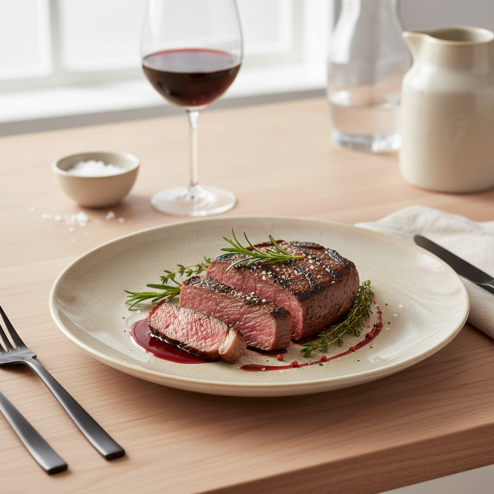 Assiettes plates Cookinglife Serene Sand ø 28 cm - Faïence - 4 pieces