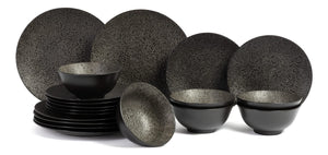 Ensemble de service Cosy&Trendy - Service 6 personnes - Candy Black - 18 pièces