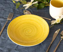 Assiette de petit-déjeuner Cosy & Trendy Turbolino Jaune ø 22 cm