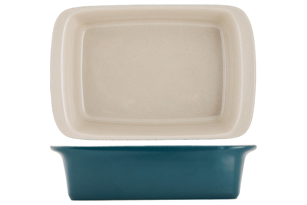 Cosy & Trendy Kleine Ovenschaal / Serveerschaal Aardewerk Fontestic Green Heron - 16x10x3.5 cm / 350 ml