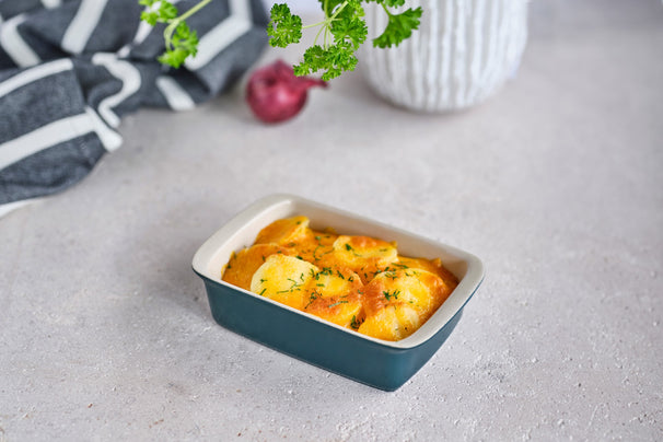 Cosy & Trendy Kleine Ovenschaal / Serveerschaal Aardewerk Fontestic Green Heron - 16 x 10 x 3.5 cm / 350 ml