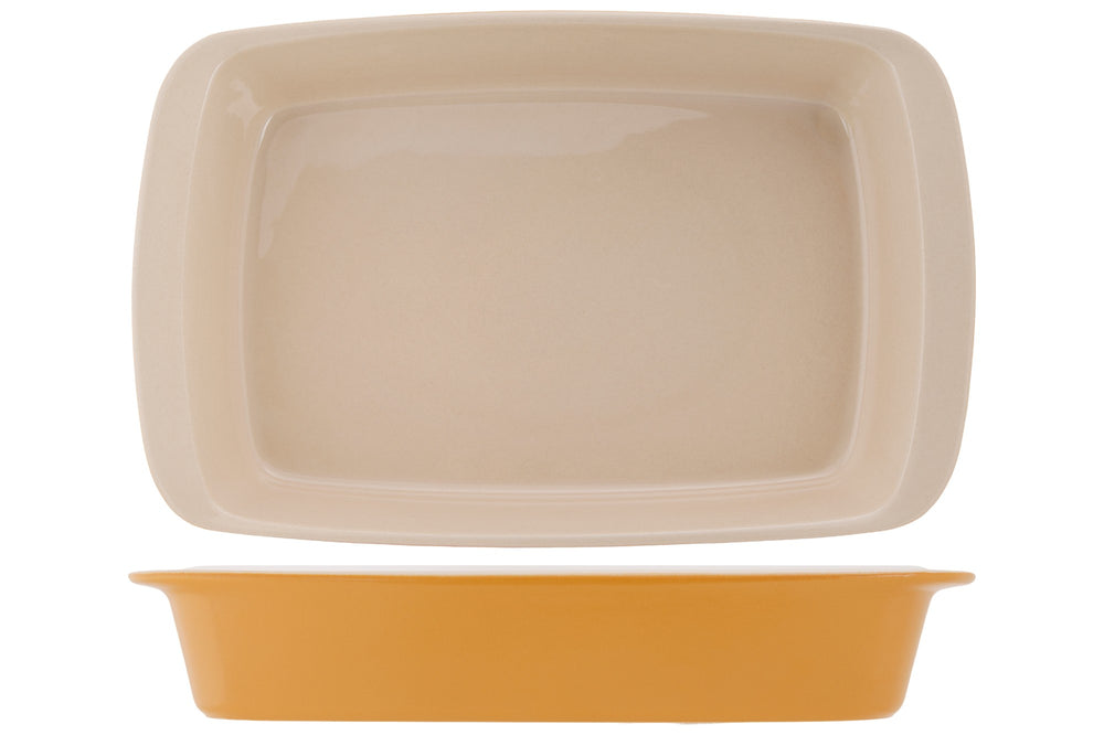 Cosy & Trendy Ovenschaal Aardewerk Fontestic Amber Gold - 34x21x5.5 cm / 2.3 Liter