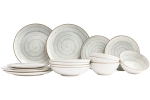 Ensemble de vaisselle Cosy & Trendy - 4 personnes - Sintra - en grès - 16 pièces