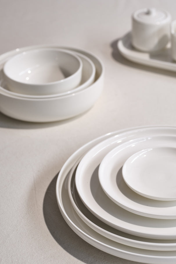 Cosy & Trendy Diepe Borden / Pastaborden Moon White ø 19 cm - 4 Stuks