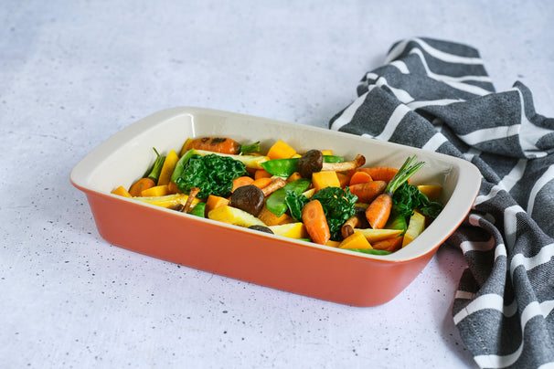 Cosy & Trendy Ovenschaal Aardewerk Fontestic Roest - 34 x 21 x 5.5 cm / 2.3 Liter