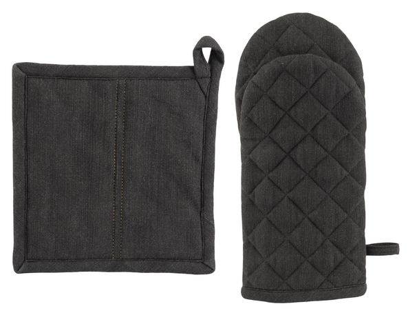 Cosy & Trendy Ovenwant & Pannenlap Set D'nim 2-Delig
