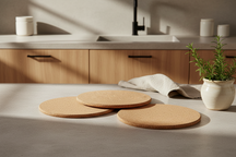 Sous-verre en liège Cosy & Trendy ø 20 cm - 3 pièces
