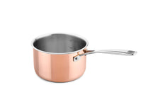 Casserole DUCQ en acier avec couvercle Cuivre ø 16 cm / 1,5 litre