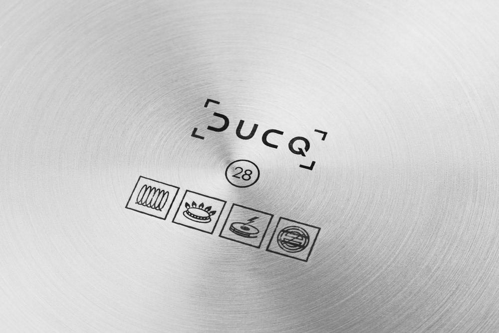 Casserole DUCQ en acier avec couvercle Cuivre ø 16 cm / 1,5 litre