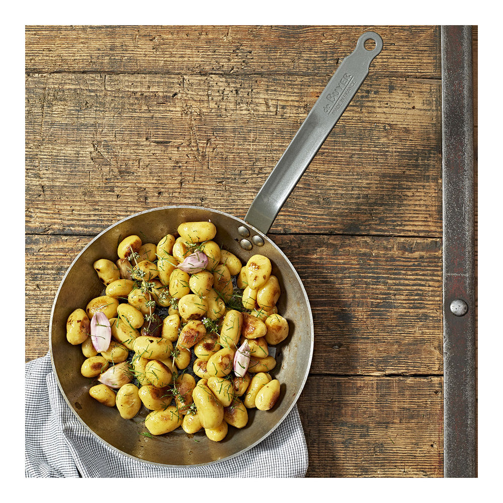 Poêle à frire De Buyer Lyonnaise Carbon - ø 22 cm - Sans revêtement antiadhésif