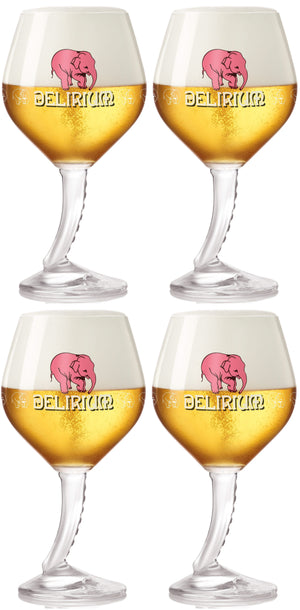 Ensemble de verres à bière Delirium - Sur pied - Tremens - 330 ml - 4 pieces