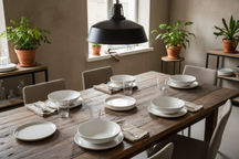 Ensemble d'assiettes creuses Siaki - Assiettes à pâtes - Ø 20 cm - 6 pièces