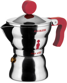 Alessi Percolateur Moka - AAM33/1 R - 1 tasse - par Alessandro Mendini