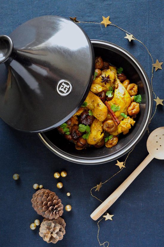 Emile Henry Tagine - Fusain - ø 32 cm / 3,5 litres