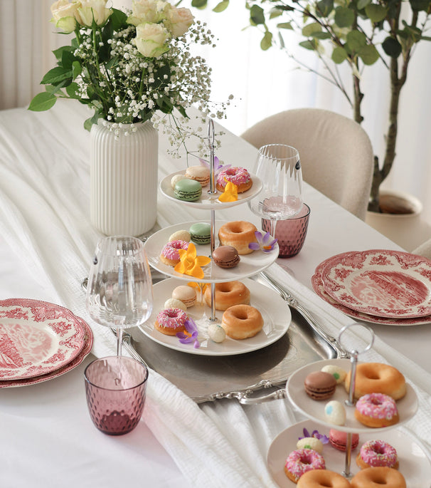 Étagère Cookinglife - Présentoir à desserts - en porcelaine - Ø 16,5/20/25 cm