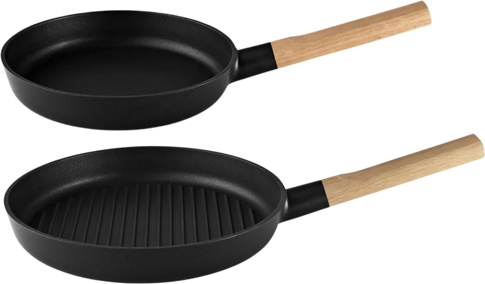 Set de poêles Eva Solo (poêle à frire + poêle grill) - ø 24 & 28 cm - Nordic Kitchen