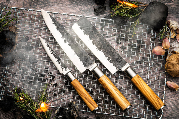Set de couteaux Forged Olive - 3 - pièces - Couteau de chef, Couteau hachoir et Couteau universel