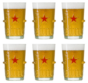 Verres à bière Heineken Silver 250 ml - 6 pièces