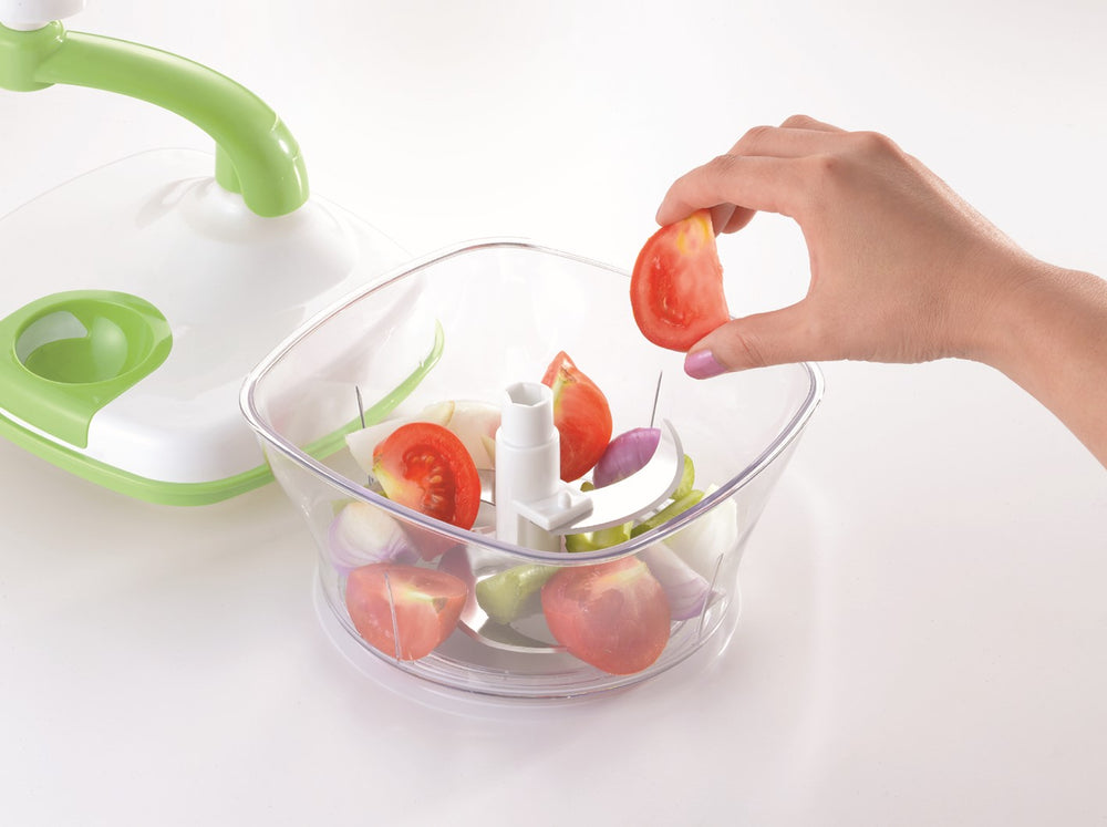 Machine de cuisine multifonctionnelle Ghidini - Manuelle - Hachoir, mixeur et essoreuse à salade