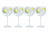 Ensemble de verres a gin tonic Cookinglife - CampVibe - 570 ml - 4 pièces
