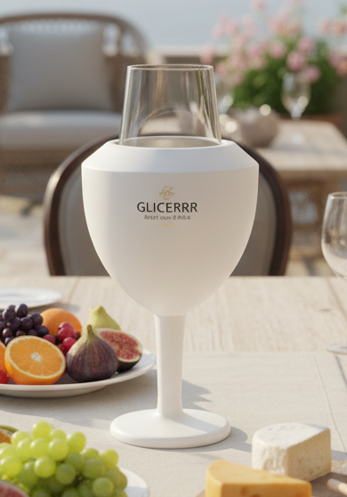 GLICERRR Refroidisseur de verre à vin + verre
