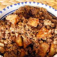 Crumble aux pommes sans gluten