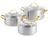 Ensemble de casseroles GreenPan Padova Reserve 3 pièces - Triply - Casserole Ø 20, 24 cm & Casserole Ø 18 cm