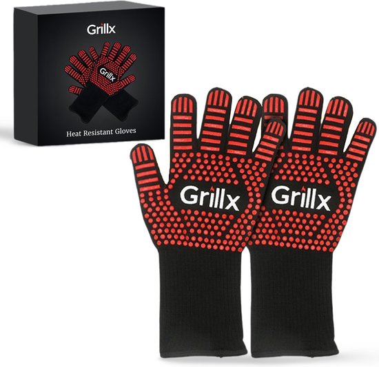 Gants de barbecue GrillX - Gants de cuisine - Grip supplémentaire - 2 pièces