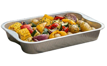 Plateaux de cuisson en aluminium pour barbecue Cookinglife Grill / Plateau de cuisson pour barbecue - 30 x 20 cm - 9 pièces