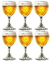 Verres à bière Grimbergen sur pied 330 ml - 6 pièces