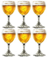 Verres à bière Grimbergen sur pied 250 ml - 6 pièces