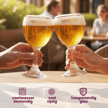 Ensemble de verres à bière Grimbergen - Sur pied - 250 ml - 6 pièces
