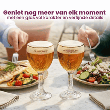 Ensemble de verres à bière Grimbergen - Sur pied - 250 ml - 6 pièces