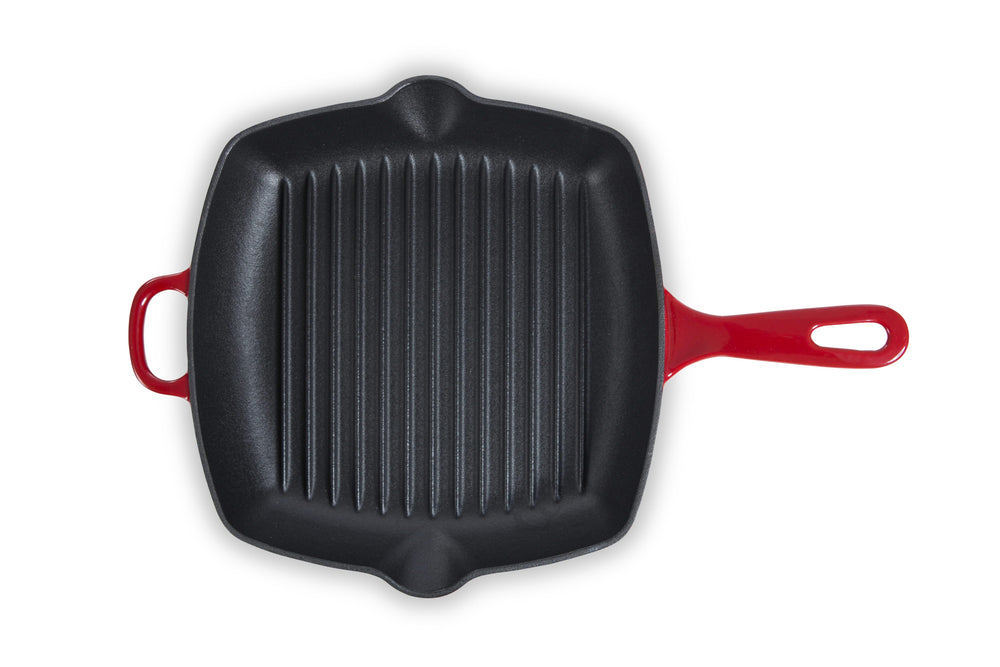 Poêle à griller BK Bourgogne Chili Red - 26 x 26 cm - Revêtement antiadhésif émaillé