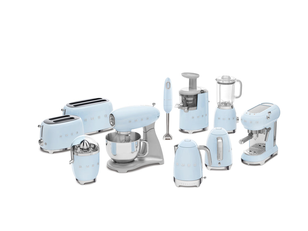 Set mixeur plongeant SMEG - fonction turbo - bleu pastel - HBF22PBEU