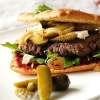 Hamburgers avec focaccia