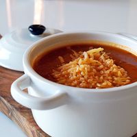 Soupe de potiron aux lentilles